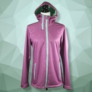 Women's Firefly Fleece Lined Hooded Jacket Size M Full Zip Fleece